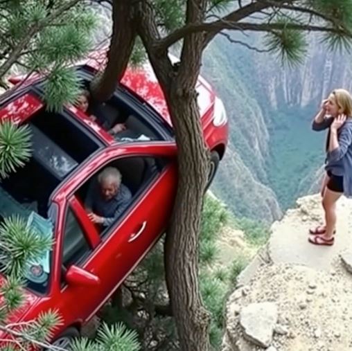 My daughter cut the car’s brake lines. When the car skidded off the cliff, we