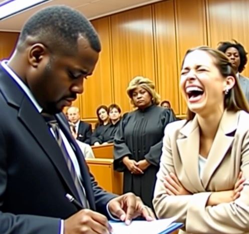 While signing the divorce, she called him “black trash”… but the judge read something that