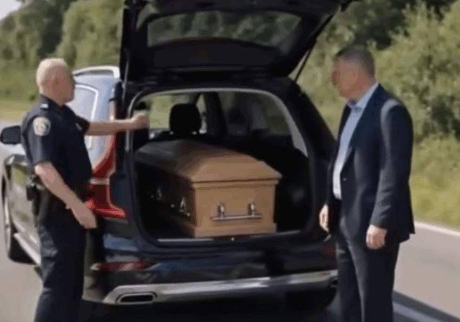 A police officer pulled over a hearse for speeding and chose to inspect the coffin, What he!