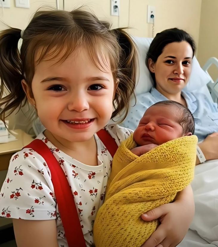 My daughter was absolutely thrilled when she first held her newborn little sister in her arms. But everything changed the moment she said a few words that made my blood run cold.