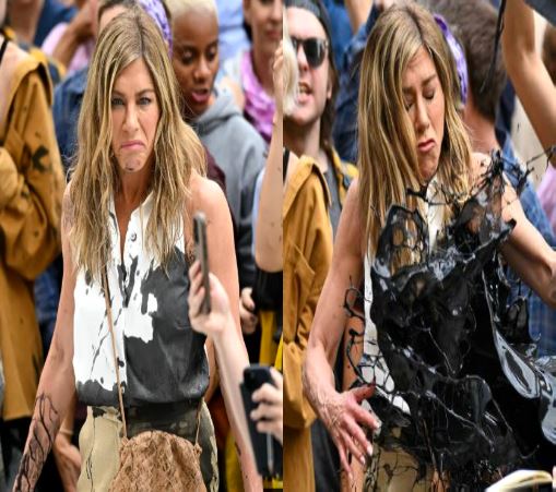 Jennifer Aniston Drenched in Fake Oil - What Happened on Set?