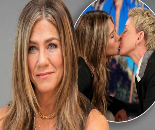 Unexpected Video: Jen Aniston & Ellen DeGeneres Share Steamy Kiss During Live Show